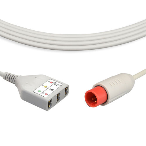 Cavo ECG 3 cavi - EB041-3AI - Med-link Electronics Tech - riutilizzabile