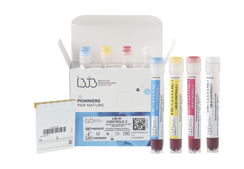 Reagente anticorpo - IJB-IH CONTROLE 2 - Institut de Biotechnologies Jacques Boy - antigeno / di controllo qualità / per determinazione di fenotipo sanguigno