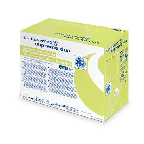 Guanto in lattice - supreme duo - Sempermed Industrial - per chirurgia / senza polvere / sterile