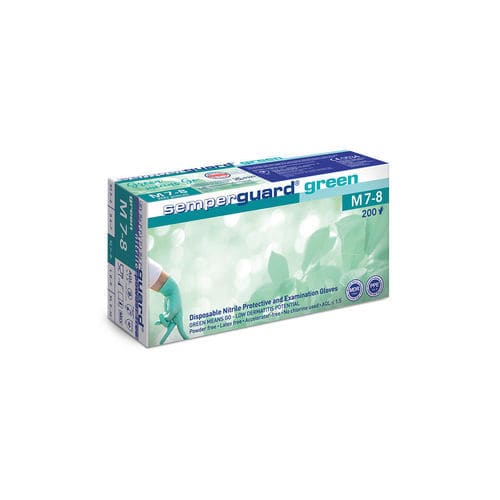 Guanto in nitrile - green - Sempermed Industrial - da esame / da doccia / da laboratorio