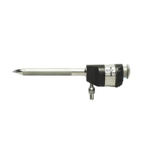 Trocar per laparascopia - 101.003B - Hangzhou Kangji Medical Instruments - a lama / con connettore per insufflazione / con camicia