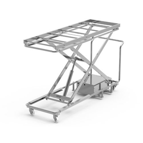 Barella con carrello da trasporto - HS - BNT - mortuaria / idraulica / elettrica