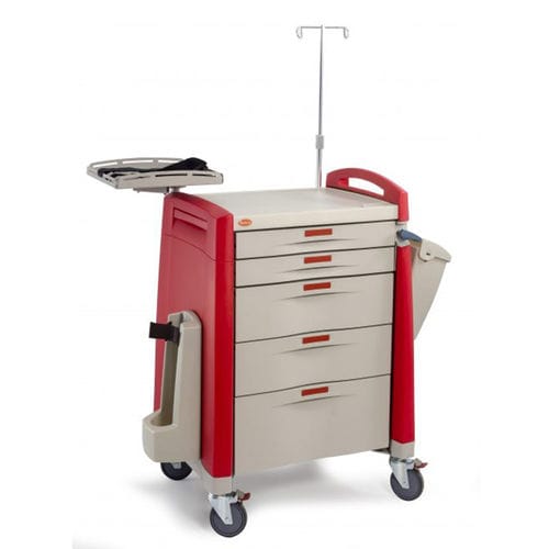 Carrello di emergenza - BNT - ospedaliero / per defibrillatore / portarifiuti