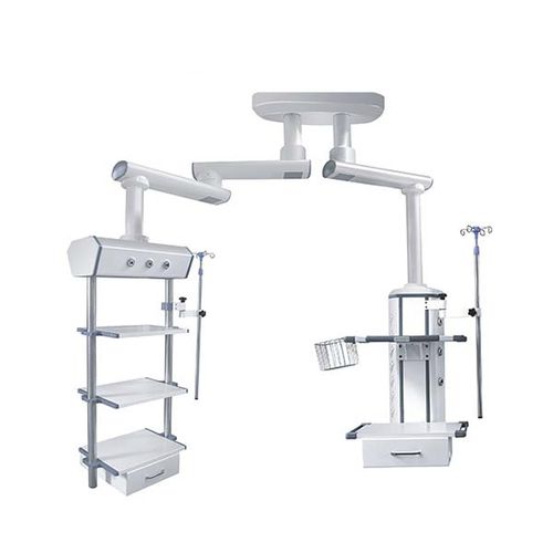 Doppio braccio di distribuzione a soffitto - TD-TS-100 - Shanghai Wanyu Medical Equipment - per terapia intensiva / per anestesia / per endoscopia