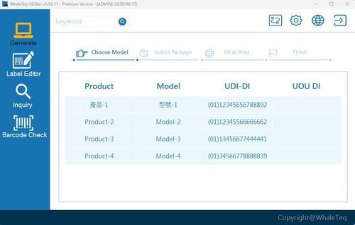 Software ambiente di produzione - UDiBar - WhaleTeq Co., Ltd - di gestione / di gestione dati / per reportistica