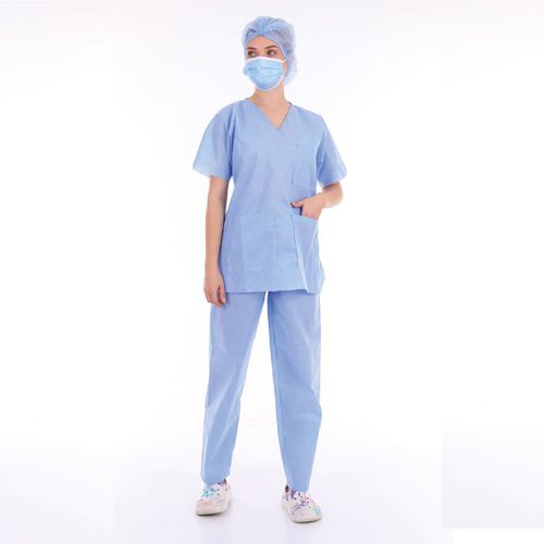 Completo medico pantalone-casacca unisex - SUBMED - blu