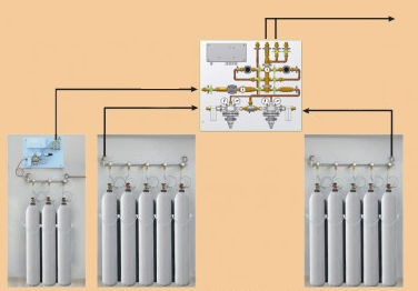Centrale di gas medicale O2 - LeoCon Group - a pavimento / criogenico