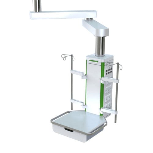 Braccio di distribuzione a soffitto - OSA 8004750 - Silbermann Technologies - per terapia intensiva / articolato / modulare