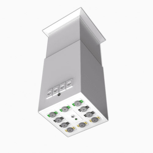 Braccio di distribuzione a soffitto - Boom - Silbermann Technologies - per terapia intensiva