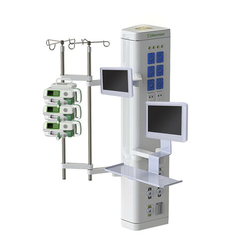 Colonnina di distribuzione a muro - VLS8200 - Silbermann Technologies - per terapia intensiva