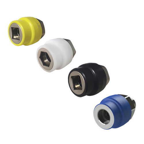 Presa DIN - 37760 series - Silbermann Technologies - d'aria / di ossigeno / per gas medicali