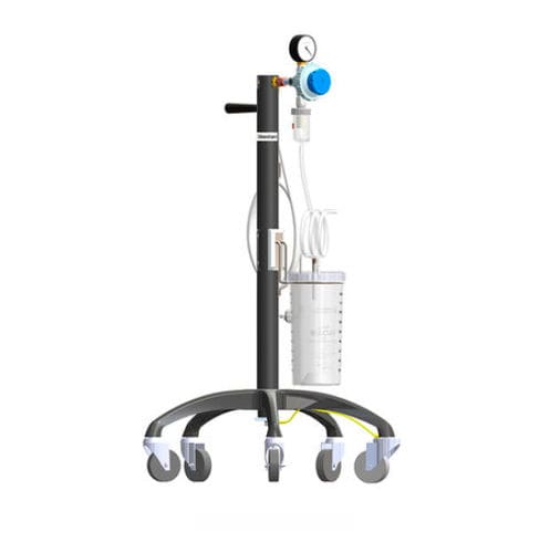 Aspiratore chirurgico pneumatico - 401 series - Silbermann Technologies - con rotelle