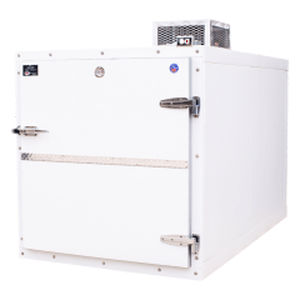 Cella mortuaria frigorifera 4 salme - BL Cremation Systems, Inc. - con carico trasversale / modulare / a doppia porta