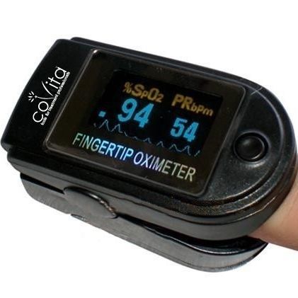 Pulsossimetro da dito - OXIM-O - coVita - medico / OLED / nero