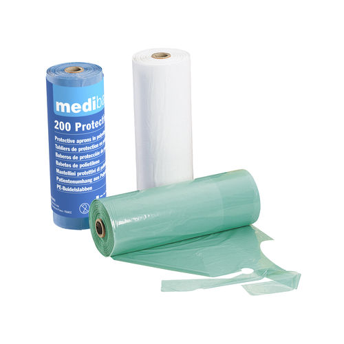 Bavaglio medico monouso - 5-513 - MEDIBASE - per adulto / blu / verde