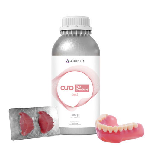 Materiale odontoiatrico in resina - CURO ProDenture - Ackuretta Technologies LLC - per ricostruzione dentale / liquido / biocompatibile