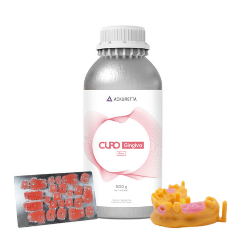 Materiale odontoiatrico in resina - CURO Gingiva - Ackuretta Technologies LLC - per ricostruzione dentale / gengivale / endodontico