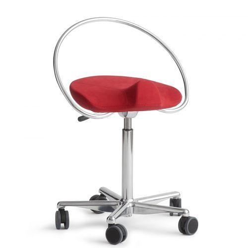 Sgabello per studio odontoiatrico - InCharge - Dynamostol - ad altezza regolabile / con rotelle / nero