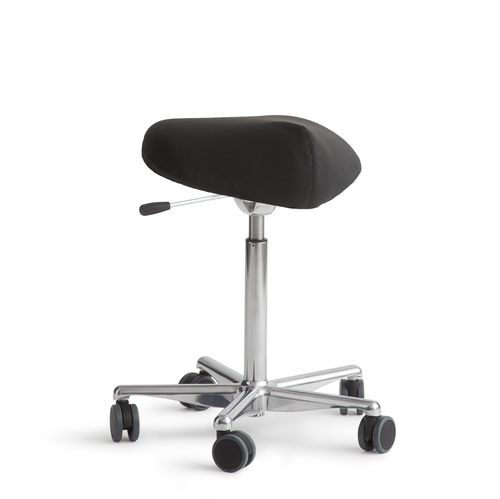 Sgabello per studio odontoiatrico - Classic - Dynamostol - ad altezza regolabile / con rotelle / nero