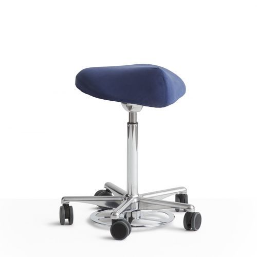 Sgabello per studio odontoiatrico - Classic - Dynamostol - ad altezza regolabile / con rotelle / nero