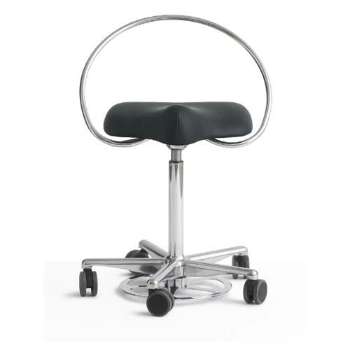 Sgabello per struttura sanitaria - ReForm foot-operated - Dynamostol - odontoiatrico / ad altezza regolabile / con rotelle