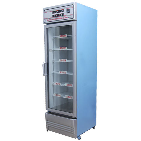 Frigorifero per banca del sangue - BR 350 - Hi Tech Instruments - ad armadio / con rotelle / 1 porta
