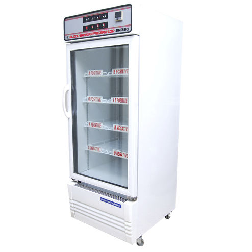 Frigorifero per banca del sangue - BR 250 - Hi Tech Instruments - ad armadio / 1 porta / con porta in vetro