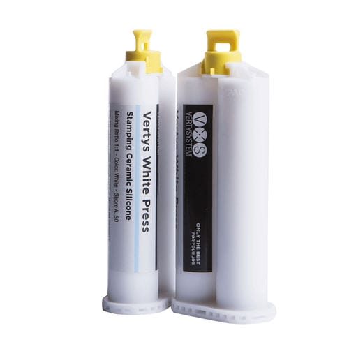 Materiale odontoiatrico in silicone - White Press - Vertysystem - A.Gree SRL - per ricostruzione dentale / bianco