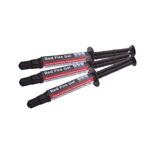 Materiale odontoiatrico in resina - Red Fire - Vertysystem - A.Gree SRL - per ponti dentali / in gel