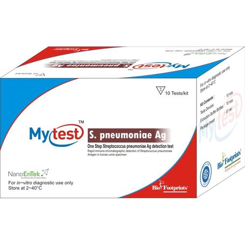 Kit di test dello Streptococcus pneumoniae - Mytest - Biofootprints Healthcare Pvt Ltd - per malattie respiratorie / per antigeni / di urina