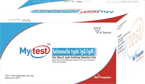 Kit di test della Salmonella - Mytest - Biofootprints Healthcare Pvt Ltd - della febbre tifoide / d'IgG / di IgM