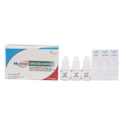 Kit di test per malattie cardiovascolari - Mytest - Biofootprints Healthcare Pvt Ltd - della mioglobina / di sangue / al plasma
