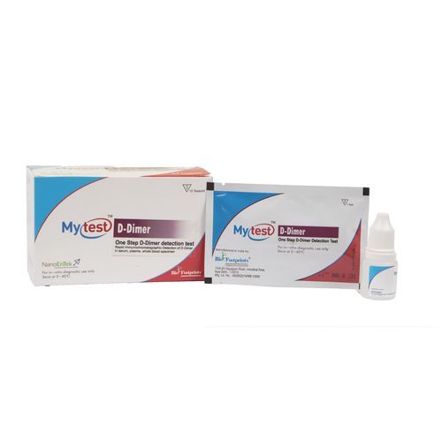 Kit di test di D-dimeri - Mytest - Biofootprints Healthcare Pvt Ltd - per malattie cardiovascolari / di sangue / al plasma