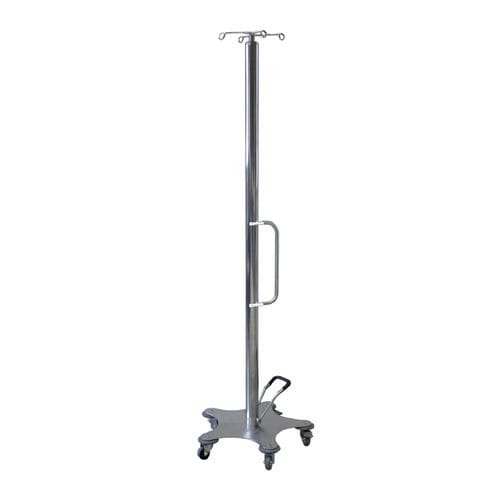 Asta portaflebo con rotelle - AMB2021010 - C.A.M. Hospital - 4 ganci / in acciaio inossidabile / idraulica