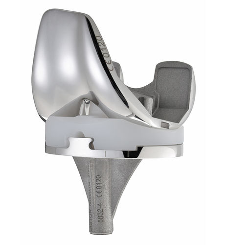 Protesi di ginocchio tricompartimentale - SKS® EVO PS  - Aston Medical - a piatto fisso / cementata o non cementata