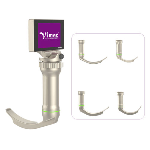 Videolaringoscopio pediatrico - VM1102R-TM03 - Vimac - con video monitor integrato / con lama