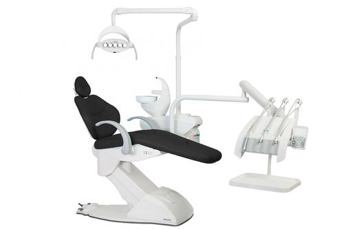 Riunito odontoiatrico con poggiatesta flessibile - S 500 H - SAEVO - con portastrumenti / con illuminazione