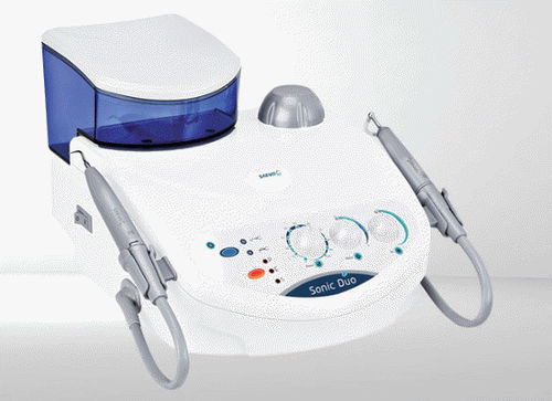 Riunito odontoiatrico compatto - Sonic Duo - SAEVO - con portastrumenti