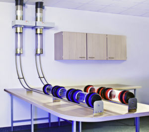 Impianto di posta pneumatica ospedaliero - Bench Stations - Aerocom UK