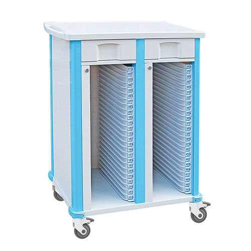 Carrello medico - FG-D-02 - Fangge Medical - per cartelle cliniche / in alluminio / 2 cassetti