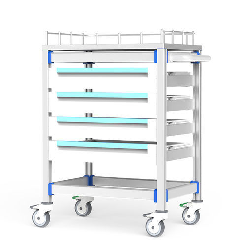 Carrello ospedaliero - FG-PW-L4F/B - Fangge Medical - per consumabili / di stoccaggio / in acciaio inossidabile