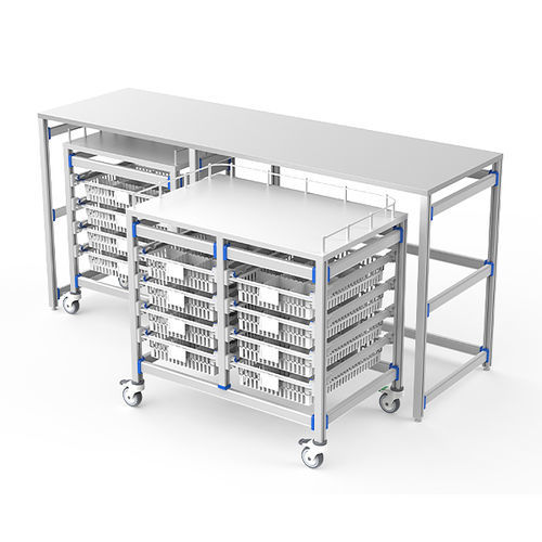 Riunito per sala operatoria - FG-PW-60/40/4F/02 - Fangge Medical - con ripiani / modulare / con rotelle