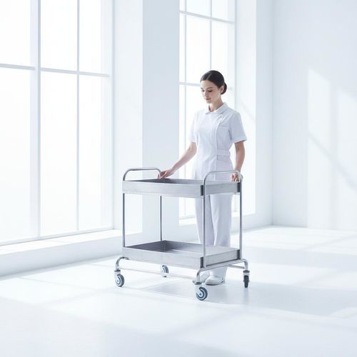 Carrello ospedaliero - B20 - Fangge Medical - di servizio / in acciaio inossidabile / 2 ripiani