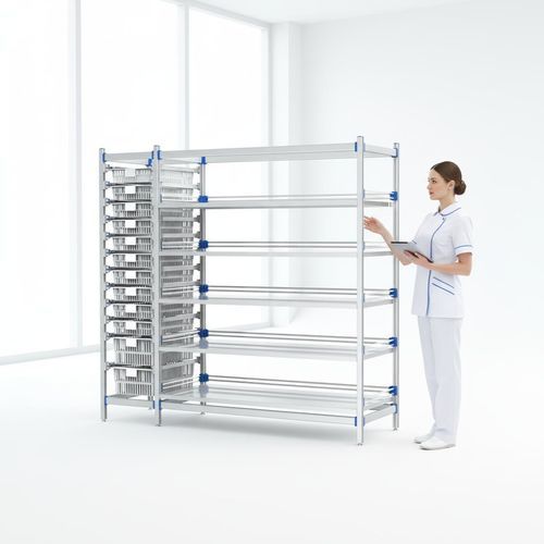 Scaffalatura modulare - FG-P-4012F/B  - Fangge Medical - per cestelli / per farmacia / con struttura aperta