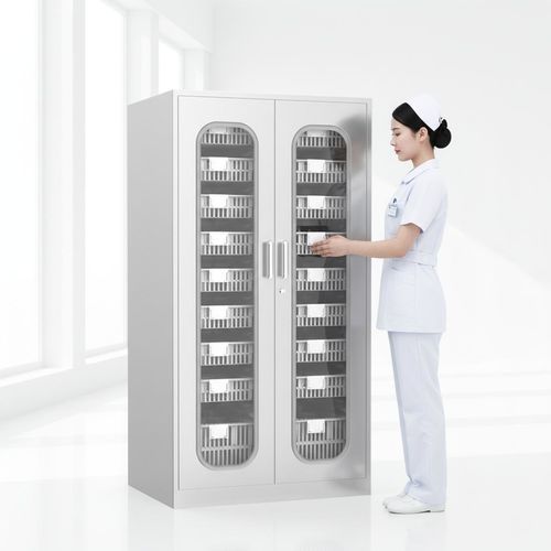 Armadio per consumabili - D06 - Fangge Medical - per sala operatoria / con sportello / in acciaio inossidabile