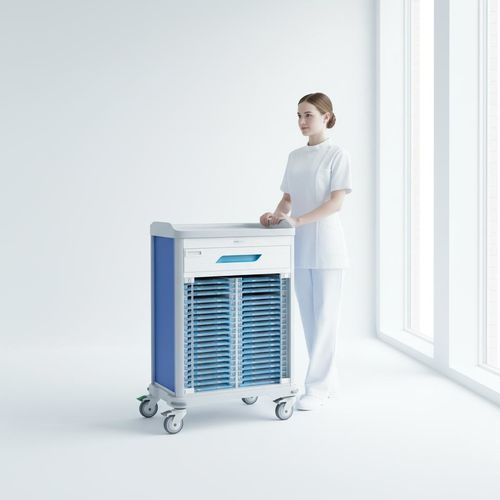 Carrello medico - FG-V-03 - Fangge Medical - per cartelle mediche / in plastica / in alluminio