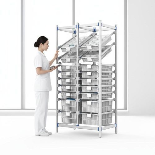 Rack di stoccaggio in alluminio - FG-P-4009F02 - Fangge Medical - modulare / ad alta densità
