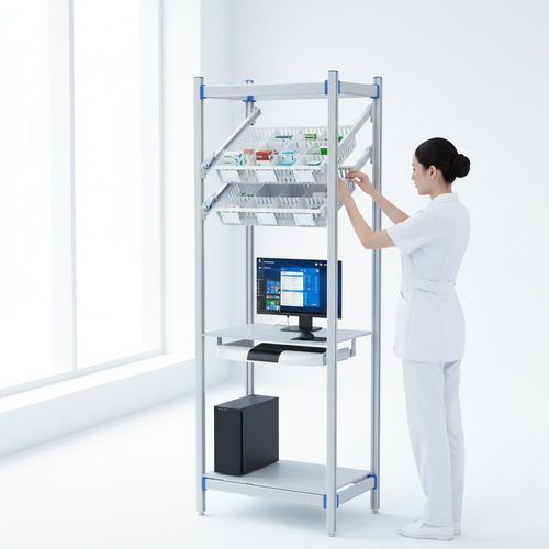 Rack per computer medico - FG-P-6002F01/B - Fangge Medical - per ospedale / per sala operatoria / di stoccaggio