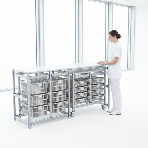 Riunito per cure infermieristiche - FG-PW-60/40/3F/4F02 - Fangge Medical - con ripiani / con rotelle / modulare