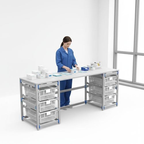 Riunito per cure infermieristiche - FG-P-403F02 - Fangge Medical - con ripiani / modulare / da tavolo